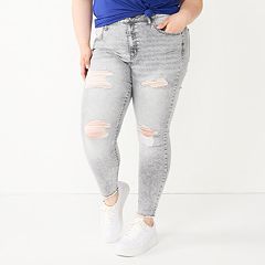 VGC WOMAN'S / JUNIOR'S SO (Kohls) BLUE DENIM JEAN LEGGINGS PANTS