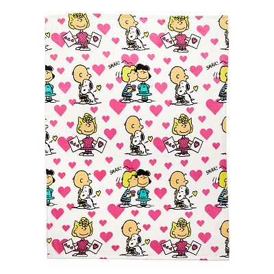 Peanuts snoopy valentines throw shops pillow set