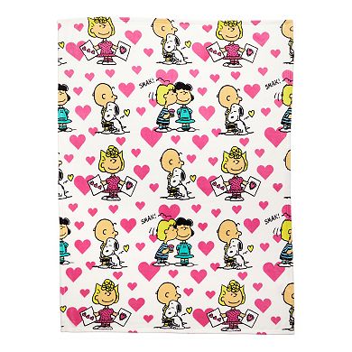 Peanuts Valentines Day Throw Blanket