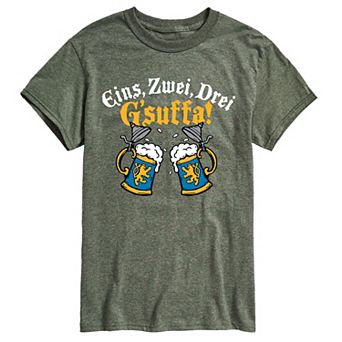Men's Eins Zwei Drei Gsuffa Oktoberfest Tee