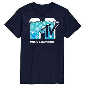 Big & Tall MTV Snowflakes Logo Graphic Tee