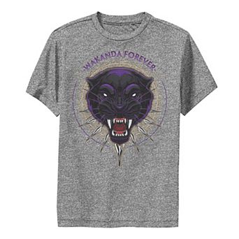 Boys 8-20 Marvel Black Panther Wakanda Forever Panther Head Graphic Tee