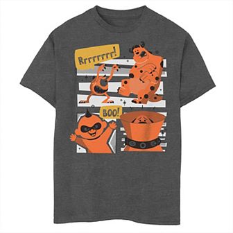 Boys Disney Pixar Halloween Spooktober Characters Graphic Tee