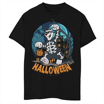 Boys ICEE Halloween Bear Skeleton Costume Trick-or-Treat Graphic Tee