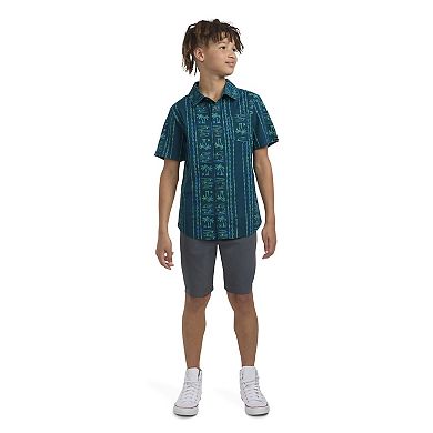 Boys 8-20 Hurley Palm Tree Tropical Pattern Polo Shirt