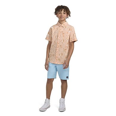 Boys 8-20 Hurley Floral Woven Polo