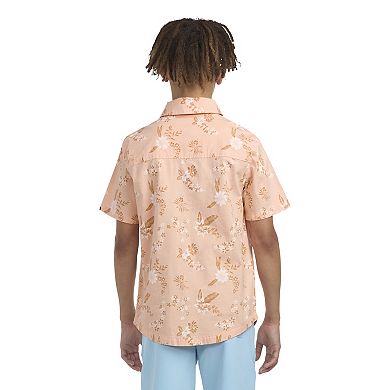 Boys 8-20 Hurley Floral Woven Polo