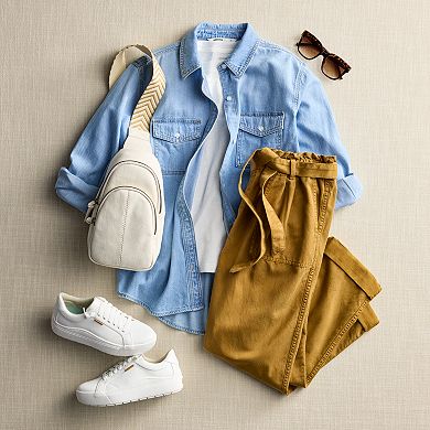 Women's Sonoma Goods For Life Premium Denim Button-Down Shirt