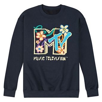 Men's MTV Floral Logo Fleece Sweatshirt