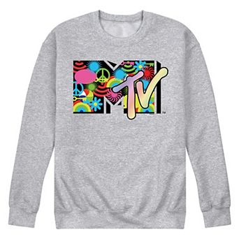 Men's MTV Icon Collage Logo Fleece Sweatshirt