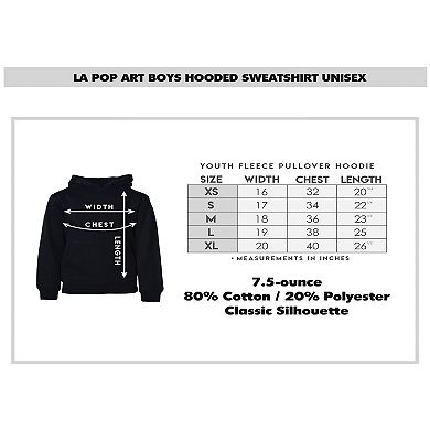 Inhale Exhale - Boy's Word Art Hooded Sweatshirt