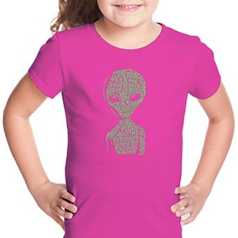 Alien - Girl's Word Art T-shirt