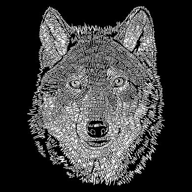 Boy's Word Art Long Sleeve - Wolf