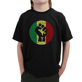Get Up Stand Up - Boy's Word Art T-shirt
