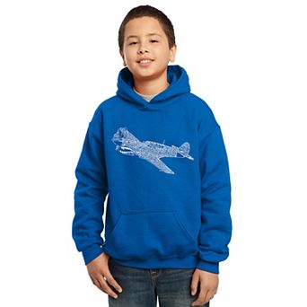 P40 - Boy's Word Art Hooded Sweatshirt