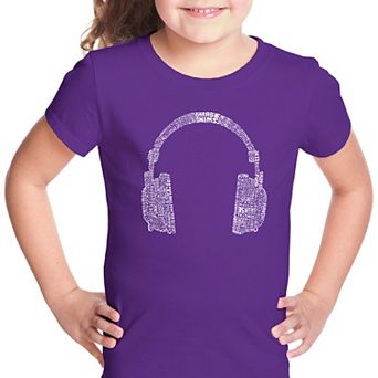 63 DIFFERENT GENRES OF MUSIC - Girl's Word Art T-shirt