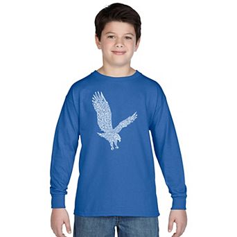 Boy's Word Art Long Sleeve - Eagle