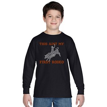 Boy's Word Art Long Sleeve - This Aint My First Rodeo