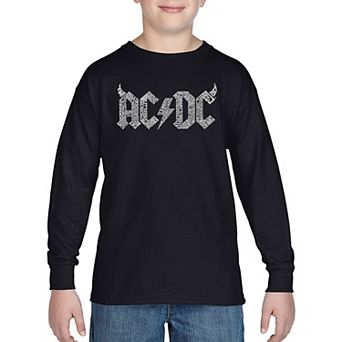 Boy's Word Art Long Sleeve - ACDC