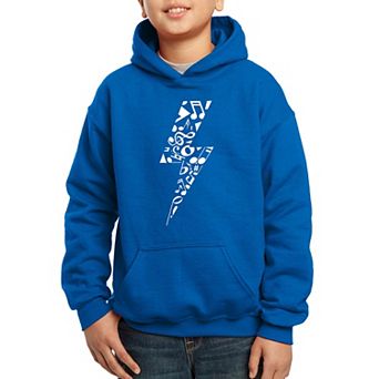 Lightning Bolt - Boy's Word Art Hooded Sweatshirt