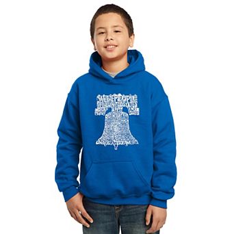 Liberty Bell - Boy's Word Art Hooded Sweatshirt
