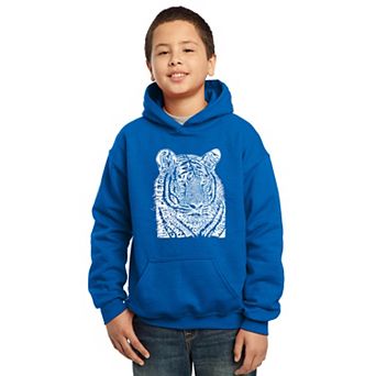 Big Cats - Boy's Word Art Hooded Sweatshirt
