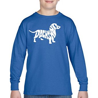 Boy's Word Art Long Sleeve - Dachshund