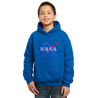 Nasa's Most Notable Missions - Boy's Word Art Hooded Sweatshirt