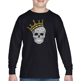 Boy's Word Art Long Sleeve - Brooklyn Crown