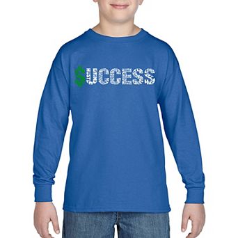 Boy's Word Art Long Sleeve - Success