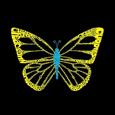 Butterfly - Boy's Word Art Hooded Sweatshirt