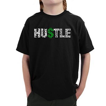 Hustle - Boy's Word Art T-shirt