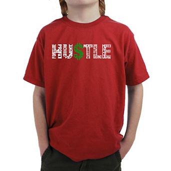Hustle - Boy's Word Art T-shirt