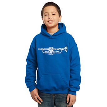 Trumpet - Boy's Word Art Hooded Sweatshirt