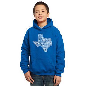 The Great State of Texas - Boy's Word Art Hooded Sweatshirt
