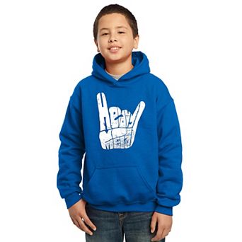 Heavy Metal - Boy's Word Art Hooded Sweatshirt