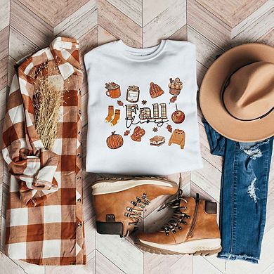 Plaid Fall Vibes Collage Sweatshirt