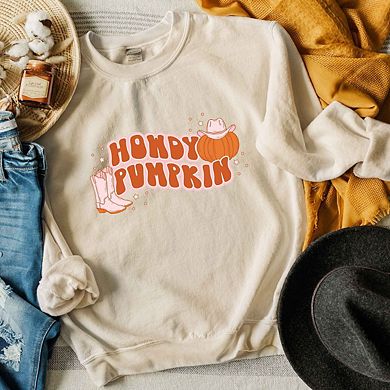 Howdy Pumpkin Boots Sweatshirt