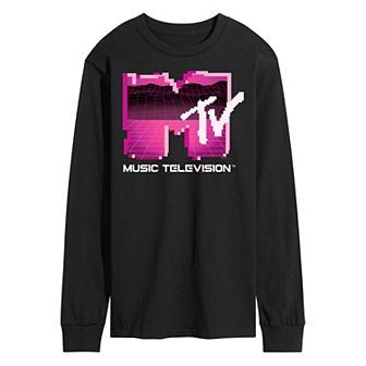 Men's MTV Retro Gamer Logo Long Sleeve Graphic Tee