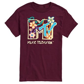 Men's MTV Floral Logo Graphic Tee