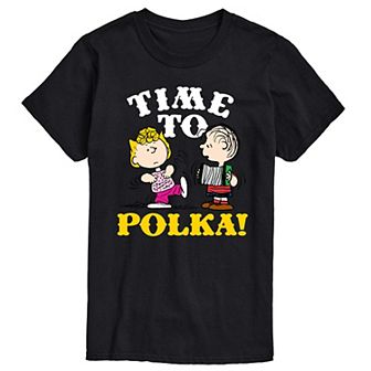 Men's Peanuts Time To Polka Graphic Tee