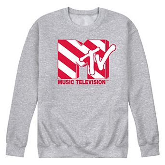 Men's MTV Candy Cane Logo Fleece Sweatshirt