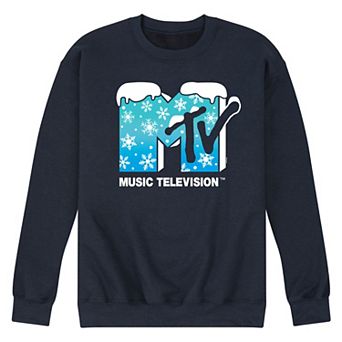 Men's MTV Snowflakes Logo Fleece Sweatshirt