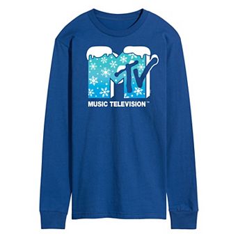 Men's MTV Snowflakes Logo Long Sleeve Graphic Tee
