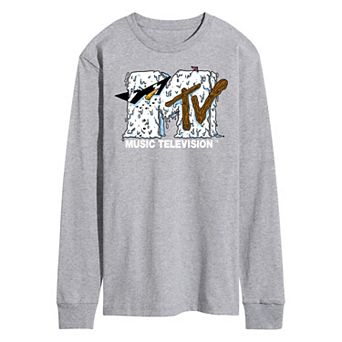 Men's MTV Snowman Logo Long Sleeve Graphic Tee