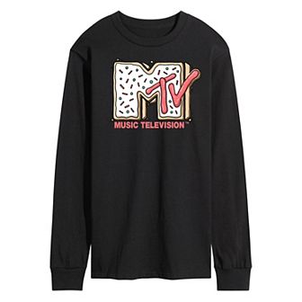 Men's MTV Sugar Cookie Logo Long Sleeve Graphic Tee