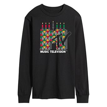 Men's MTV Kwanzaa Logo Long Sleeve Graphic Tee