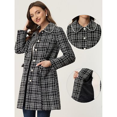 women's fall doll collar sweater coat