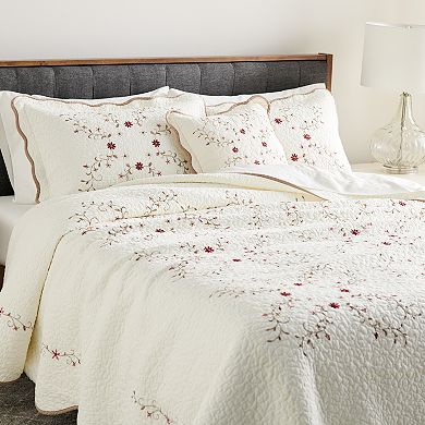 Sonoma Goods For Life?? Amelia Ivory Embroidered Bedspread or Sham