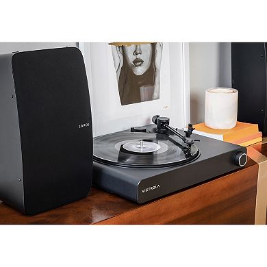 Victrola Stream Onyx Works with Sonos Turntable